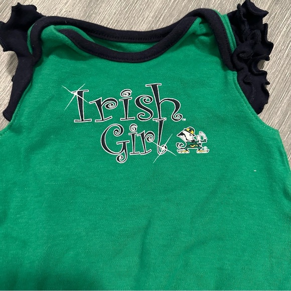Two Notre Dame Fighting Irish Onesies (Size 3-6M) - Picture 3 of 5